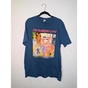 The Flaming Lips Yoshimi Battles the Pink Robots Band T‑Shirt Blue Unisex XL